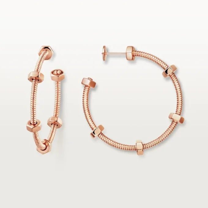 Pendientes Ecrou De Cartier – Oro rosa – Cartier