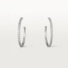 Pendientes Etincelle De Cartier, modelo mediano – Oro blanco, diamantes – Cartier