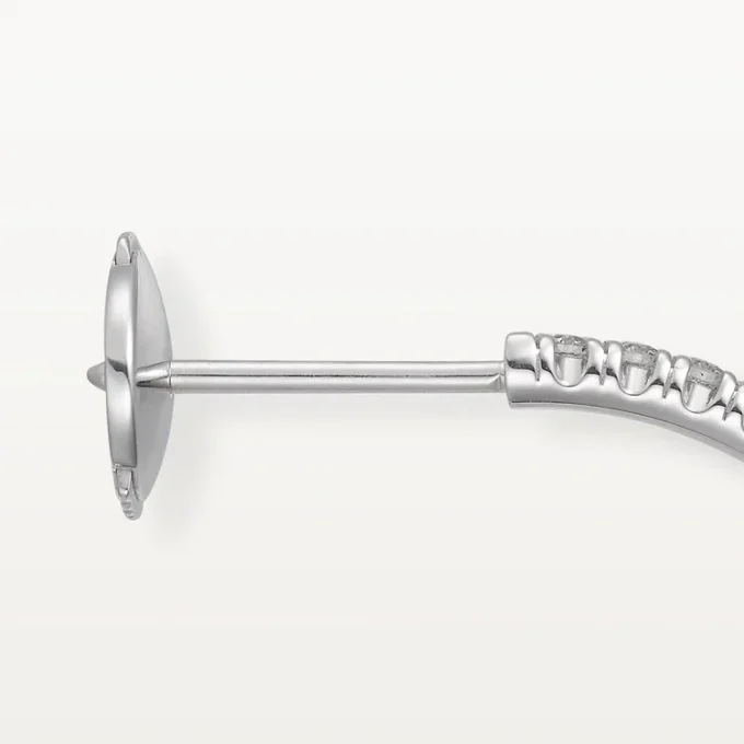 Pendientes Etincelle De Cartier, modelo mediano – Oro blanco, diamantes – Cartier