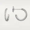 Pendientes Etincelle De Cartier, modelo pequeño – Oro blanco, diamantes – Cartier