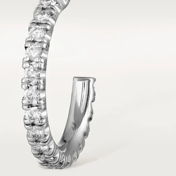 Pendientes Etincelle De Cartier, modelo pequeño – Oro blanco, diamantes – Cartier