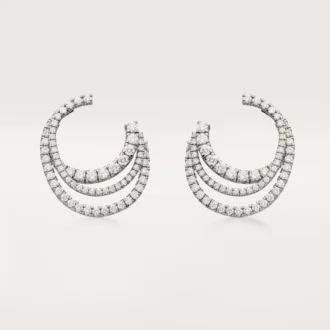Pendientes Etincelle de Cartier – Oro blanco, diamantes – Cartier