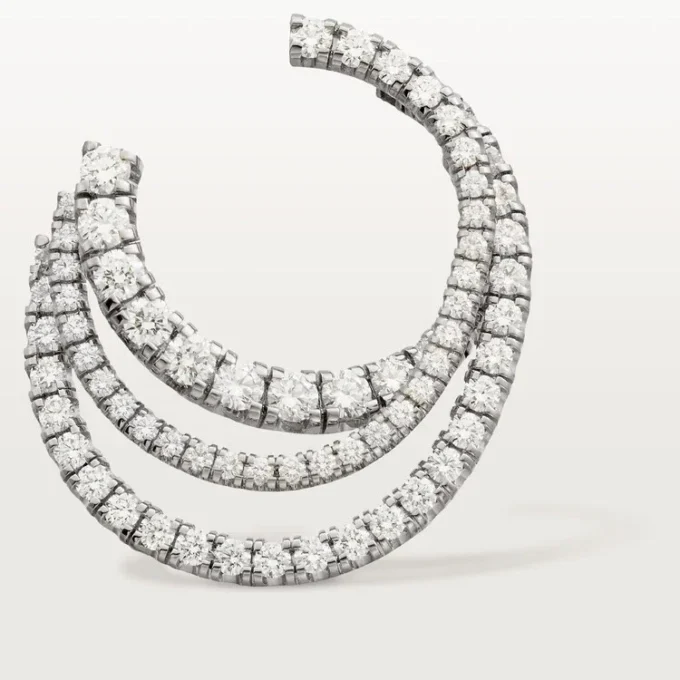 Pendientes Etincelle de Cartier – Oro blanco, diamantes – Cartier