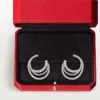 Pendientes Etincelle de Cartier – Oro blanco, diamantes – Cartier