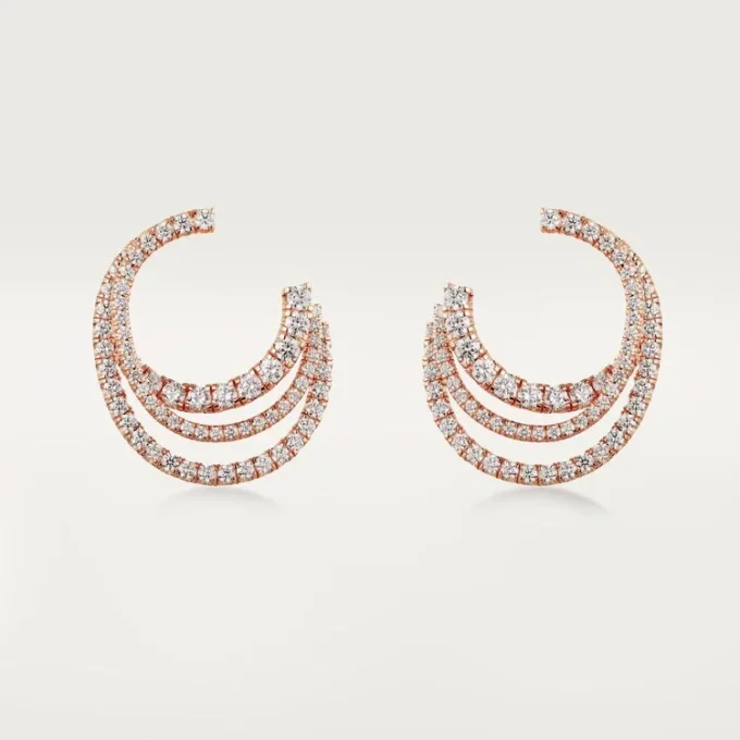 Pendientes Etincelle De Cartier – Oro rosa, diamantes – Cartier