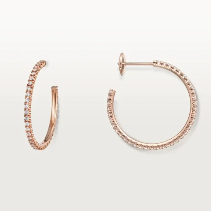 Pendientes Etincelle De Cartier – Oro rosa, diamantes – Cartier