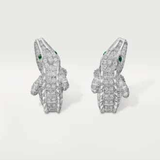 Pendientes Faune Et Flore De Cartier, con pavé