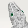 Pendientes Faune Et Flore De Cartier, con pavé