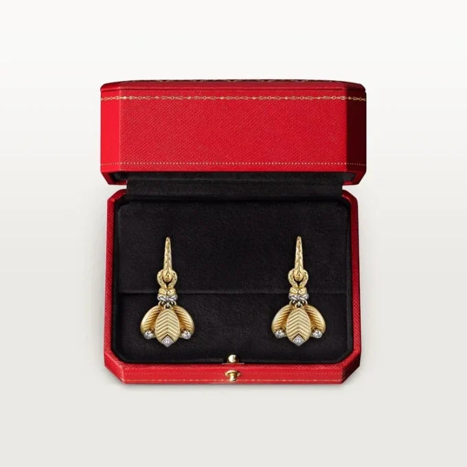Pendientes Grain De Café, diamantes