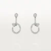 Pendientes Juste Un Clou, dobles, con pavé