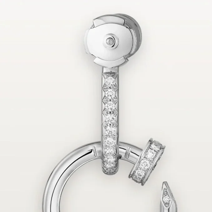Pendientes Juste Un Clou, dobles, con pavé