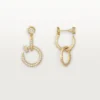Pendientes Juste Un Clou, dobles, con pavé