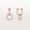 Pendientes Juste Un Clou, dobles, con pavé
