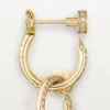 Pendientes Juste Un Clou, dobles, con pavé