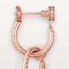 Pendientes Juste Un Clou, dobles, con pavé