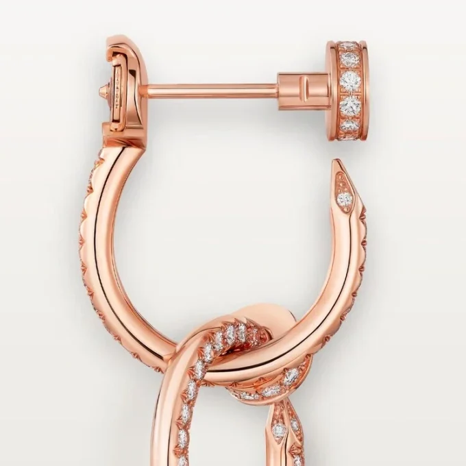 Pendientes Juste Un Clou, dobles, con pavé