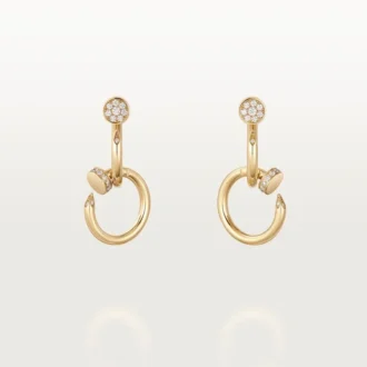 Pendientes Juste Un Clou, dobles, diamantes