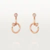 Pendientes Juste Un Clou, dobles, diamantes
