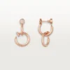 Pendientes Juste Un Clou, dobles, diamantes