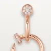 Pendientes Juste Un Clou, dobles, diamantes