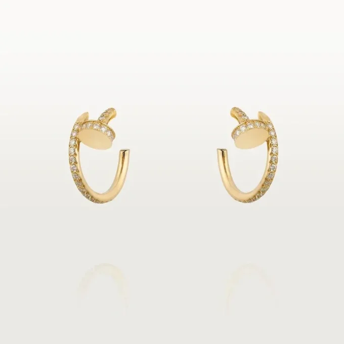 Pendientes Juste Un Clou – Oro amarillo, diamantes – Cartier
