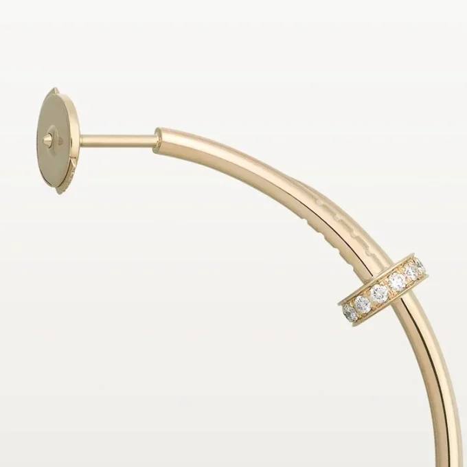 Pendientes Juste Un Clou – Oro amarillo, diamantes – Cartier