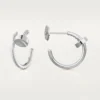 Pendientes Juste Un Clou – Oro blanco – Cartier