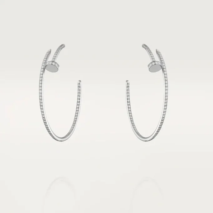 Pendientes Juste Un Clou – Oro blanco, diamantes – Cartier