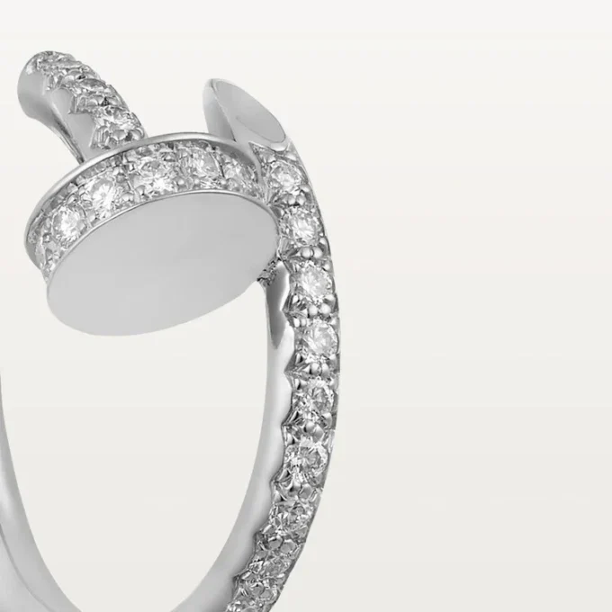 Pendientes Juste Un Clou – Oro blanco, diamantes – Cartier