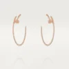 Pendientes Juste Un Clou – Oro rosa, diamantes – Cartier