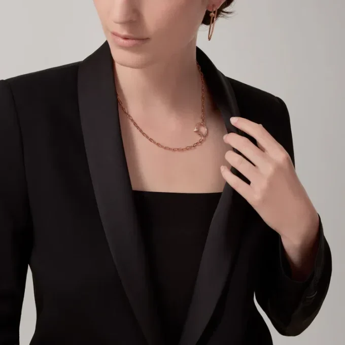 Pendientes Juste Un Clou – Oro rosa, diamantes – Cartier