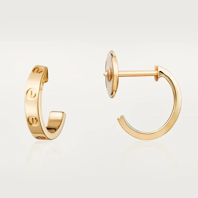 Pendientes Love Hoop – Oro amarillo, modelo pequeño | Cartier EE. UU.