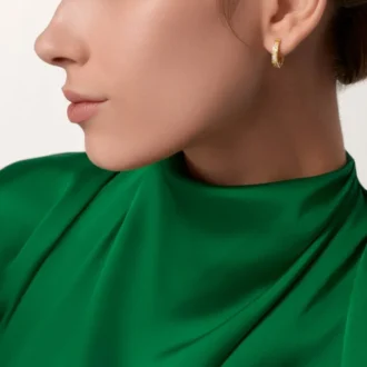 Pendientes Love, multiuso, con medio pavé