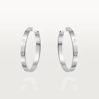 Pendientes Love – Oro blanco – Cartier