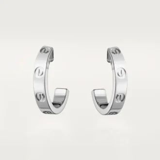Pendientes Love – Oro blanco – Cartier