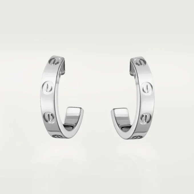 Pendientes Love – Oro blanco – Cartier