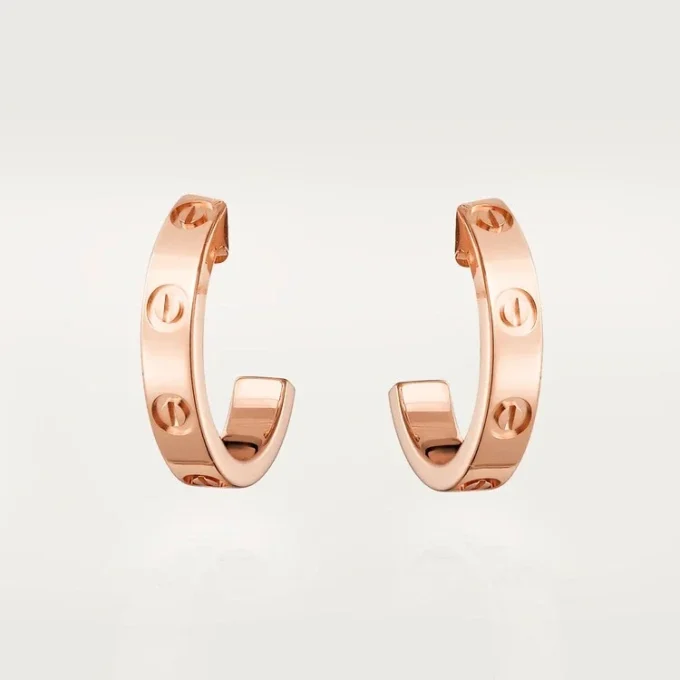 Pendientes Love – Oro rosa – Cartier