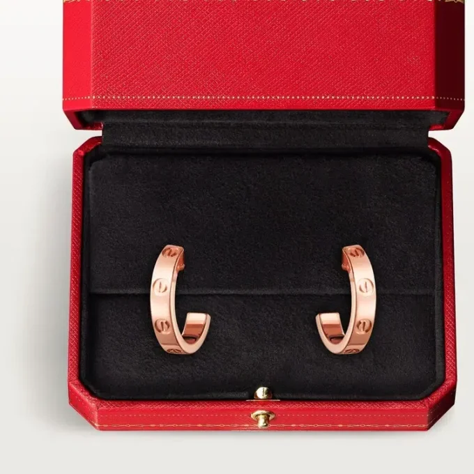 Pendientes Love – Oro rosa – Cartier