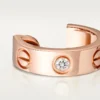 Pendientes Love – Oro rosa, diamantes – Cartier
