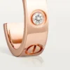 Pendientes Love – Oro rosa, diamantes – Cartier