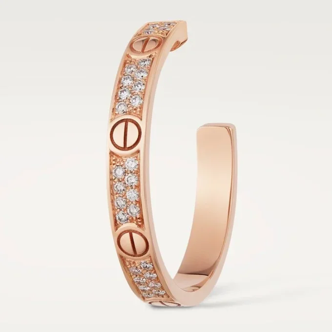 Pendientes Love – Oro rosa, diamantes – Cartier