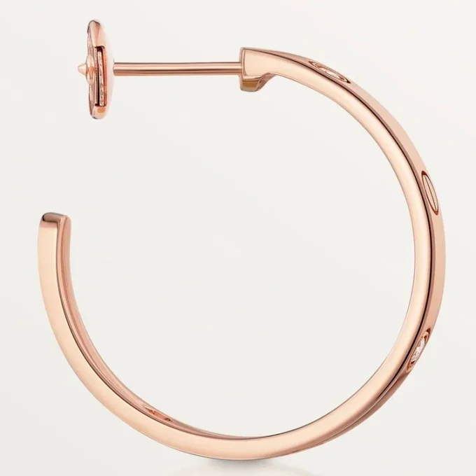 Pendientes Love – Oro rosa, diamantes – Cartier