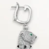 Pendientes Panthere de Cartier, con pavé