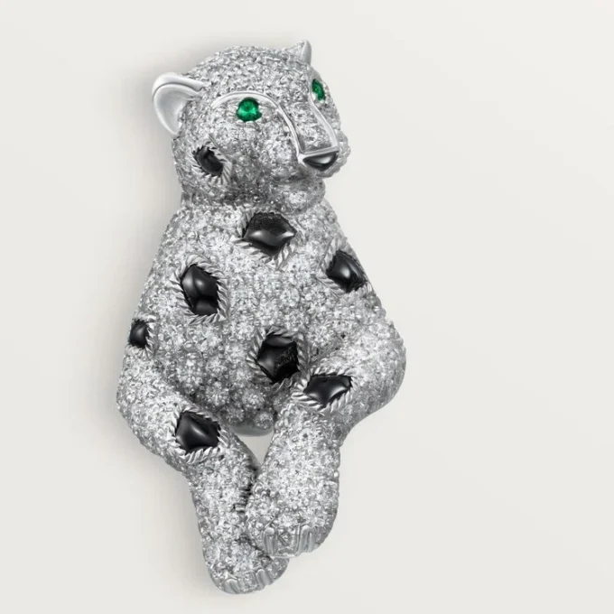 Pendientes Panthere de Cartier, con pavé