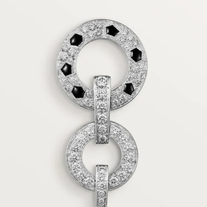 Pendientes Panthere de Cartier, con pavé