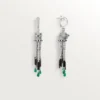 Pendientes Panthere De Cartier, esmeraldas, pavé