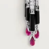 Pendientes Panthere De Cartier, rubí, modelo grande, pavé