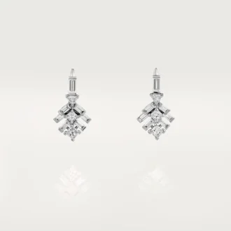 Pendientes Reflection De Cartier – Oro blanco, diamantes – Cartier