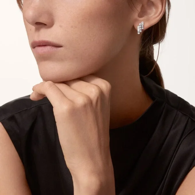 Pendientes Reflection De Cartier – Oro blanco, diamantes – Cartier
