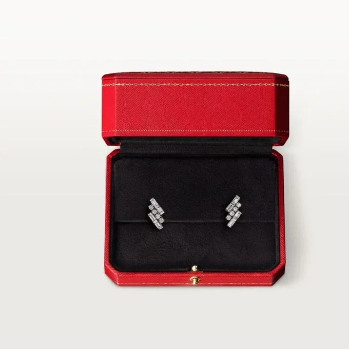 Pendientes Reflection De Cartier – Oro blanco, diamantes – Cartier